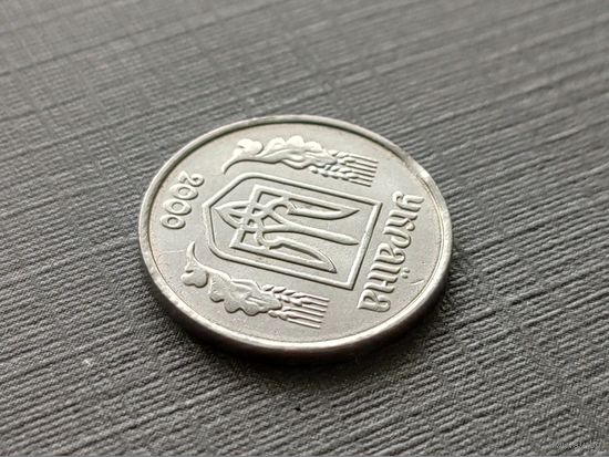 Украина. 1 копейка 2000. Брак, 2 мини-выкуса. Торг.