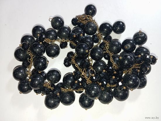 Бусы Чехословакии . Распродажа винтажный бижутерии с рубля !