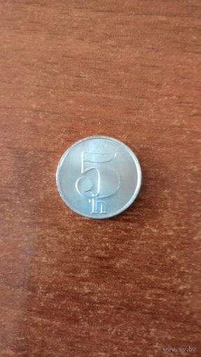 ЧССР, 5 геллеров 1991 года.