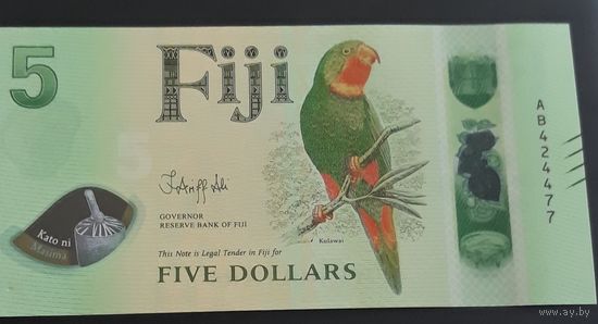 5 долларов 2025 Фиджи ПРЕСС