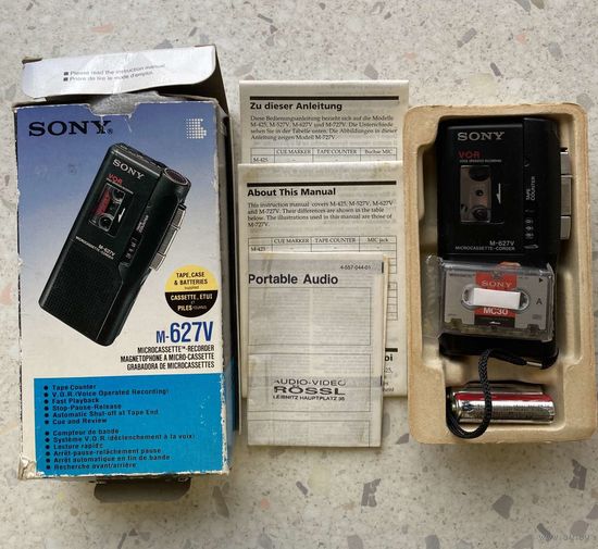 Диктофон микрокассетный SONY M-627V