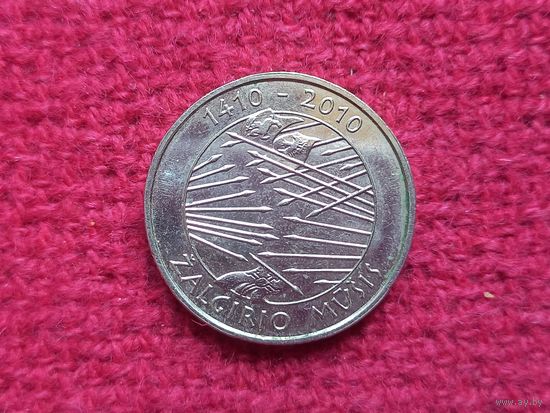 Литва 1 лит 2010 г. 600 лет Грюнвальдской битве