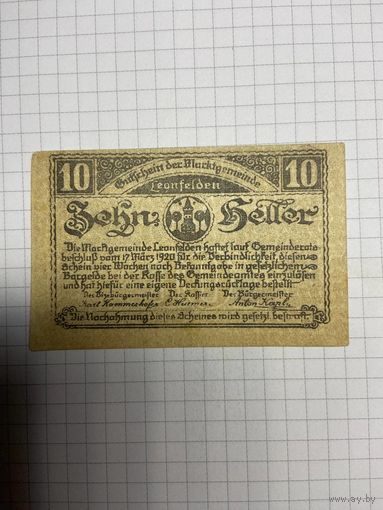 10 геллеров (нотгельды) Австрия.-2512