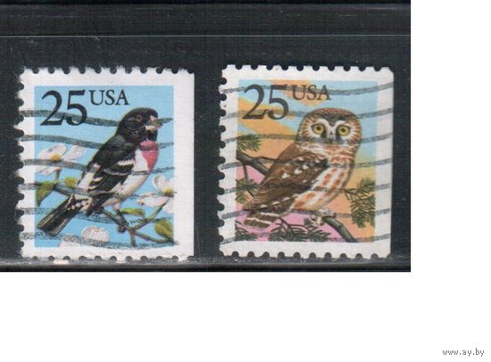 США-1988, (Мих.1980-1981),  гаш., Стандарт, Фауна, (полная серия)