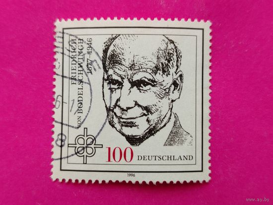 Германия. Фридрих фон Бодельшвингх, немецкий пастор. ( 1 марка ) 1996 года. 2-20.