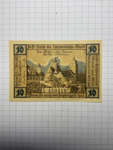 Нотгельд 10 пфеннигов Германия-3012