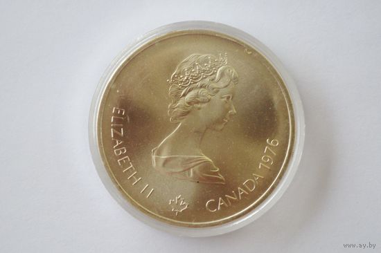 Канада, 10 долларов, 1976 год, XXI летние Олимпийские Игры, Монреаль 1976. Хоккей на траве.