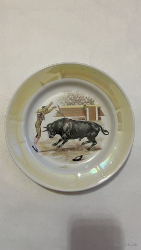 Тарелка декоративная 200 мм. "КОРРИДА"  ДФЗ