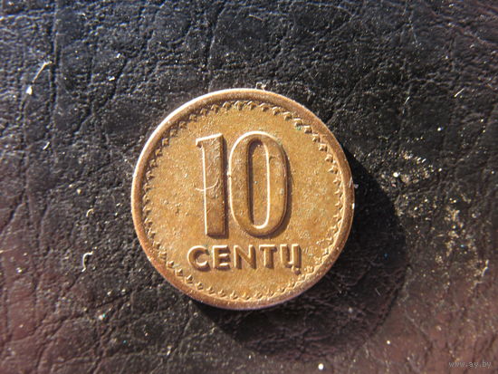 Литва. 10 центов. 1991. С 20 копеек. Распродажа коллекции. Смотрите другие лоты.