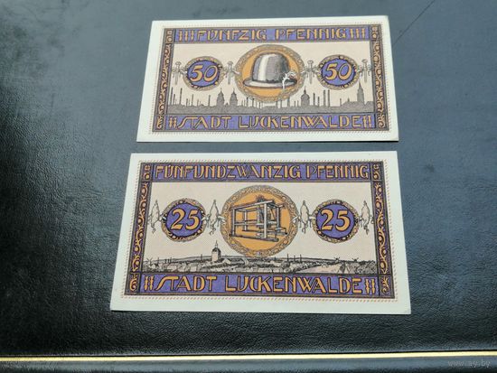 Германия нотгельд 25 50 pf  1922 luckenwalde