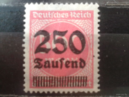 Германия 1923 Стандарт надпечатка 250 тыс на 500м*