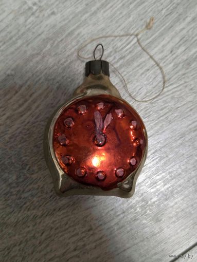Елочная игрушка Будильник СССР