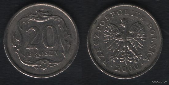 Польша y280 20 грош 2000 год (mw) (_alb2