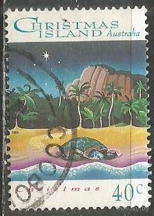 Остров Рождества. Рождество. 1993г. Mi#388.