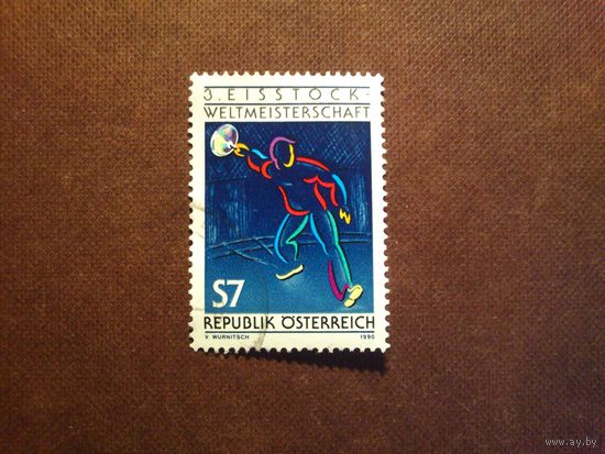 Австрия 1990 г.3-й Баварский чемпионат мира по кёрлингу, Вена. /19а/