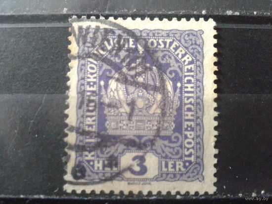 Австро-Венгрия 1916 Стандарт, герб 3 геллера