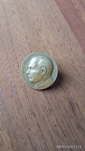 Значок ГДР ,, Эрнст Тельман,, тяж. мет.