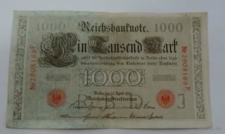 1000 марок 1910 г. Германия.