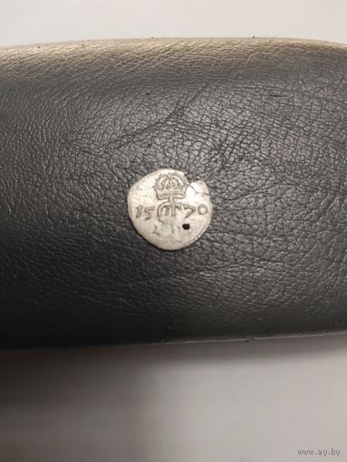 2 динарий 1570 Сигизмунд 2 Август