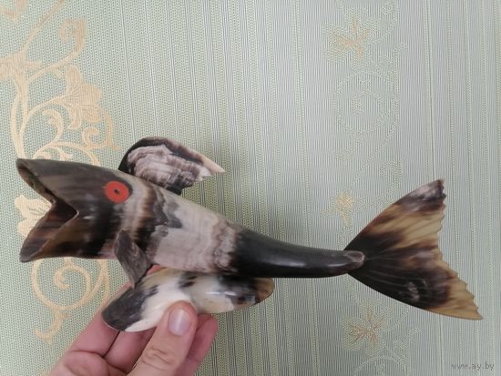Рыба из рога. СССР. ручная работа.