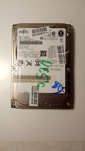 Жёсткий диск винчестер HDD SATA 2,5" 80 гб