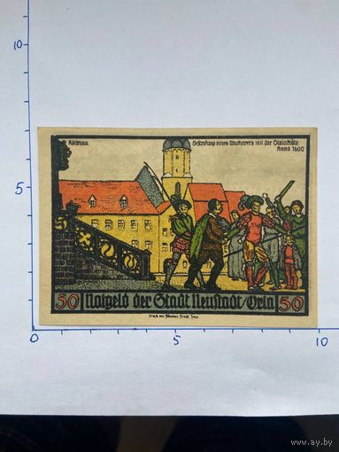 Нодгельд 50 пфеннигов Ньюштадт. Веймарская республика - 0202