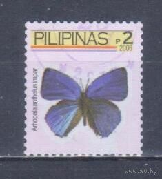 [975] Филиппины 2006. Фауна.Бабочка.2п. Гашеная марка.