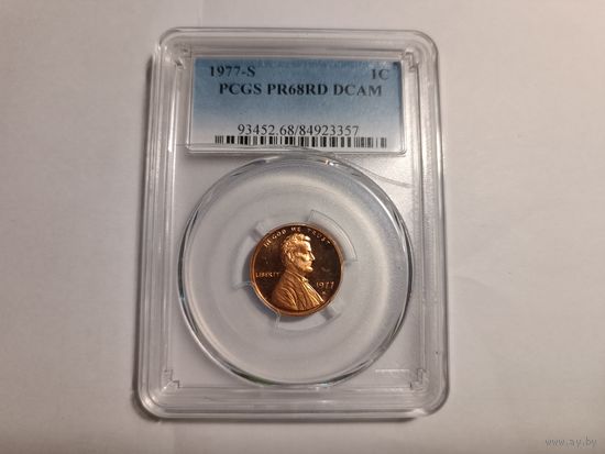 PCGS PR68RD 1 cent 1977-S