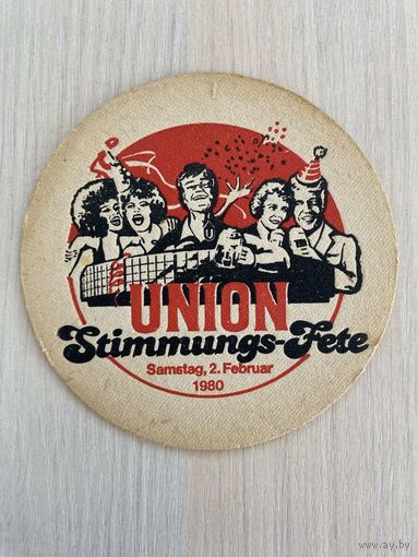Подставка под пиво Dortmund Union 1980