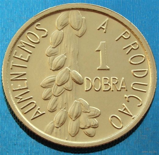 Сан - Томе и Принсипи. 1 добра 1977 года  KM#26  Тираж: 1.502.500 шт