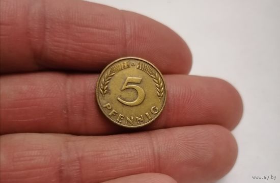 5 пфеннигов 1950г (D). Германия.