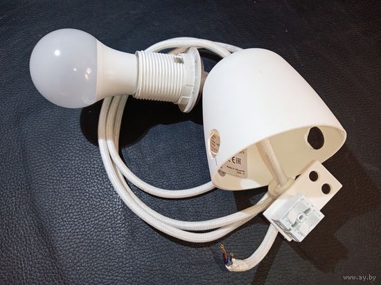 Шнур-подвес IKEA, белый текстильный шнур (1.8 м)