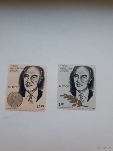 Марки Мексика Лауреат Нобелевской премии Мира 1982 А Г Роблес