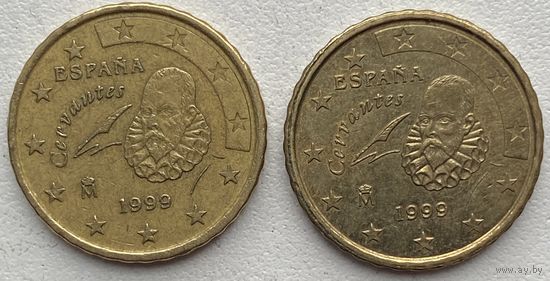 Испания 10 евроцентов 1999 г. Цена за 1 шт.