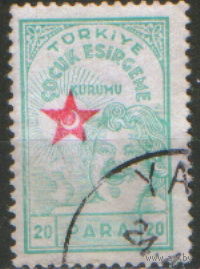 Марка из серии 1940г. Турция "Помощь детям"