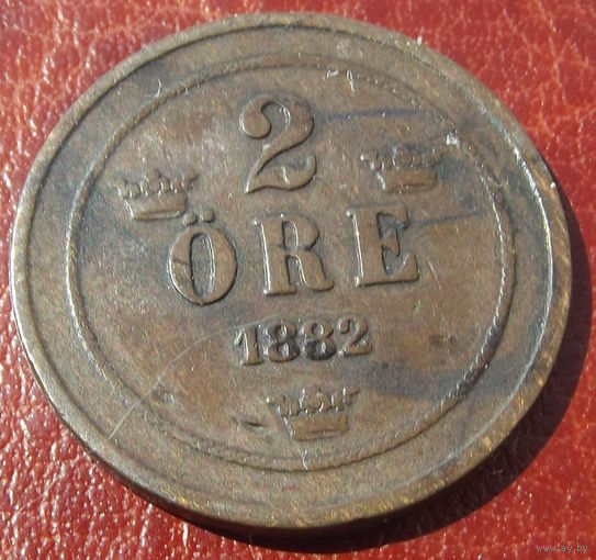 Швеция. 2 эре 1882