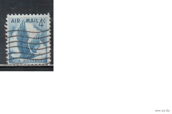 США-1954, (Мих.680), гаш.  , Авиапочта, Фауна, Орел,