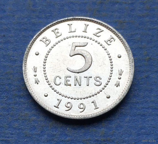 Белиз 5 центов 1991