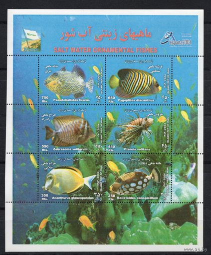 Иран 2004. Рыбы блок  (2960)