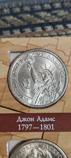 США 1 доллар президент Джон Адамс 1797-1801