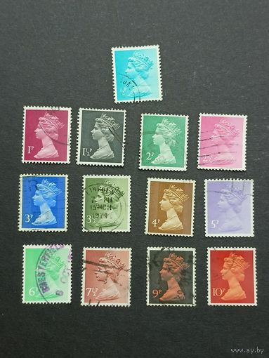 Великобритания 1971. Королева Елизавета II. Полная серия