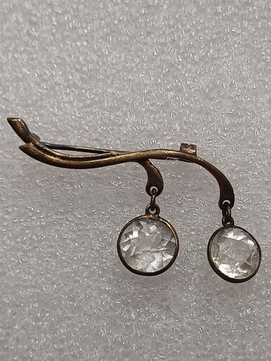 Все лоты с 1р.Редкая 875проба брошь клеймо голова Рабочего