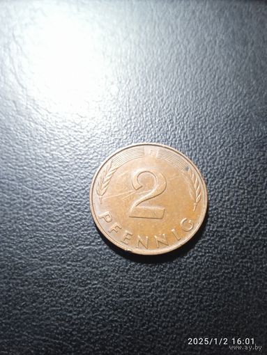 ФРГ 2 пфеннига 1991 f