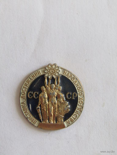 Знак. Значок. ВДНХ. ВСХВ. "Выставка достижений народного хозяйства СССР". Ретро СССР.