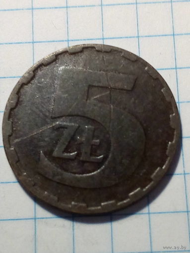 5 злотых Польша 1984 год