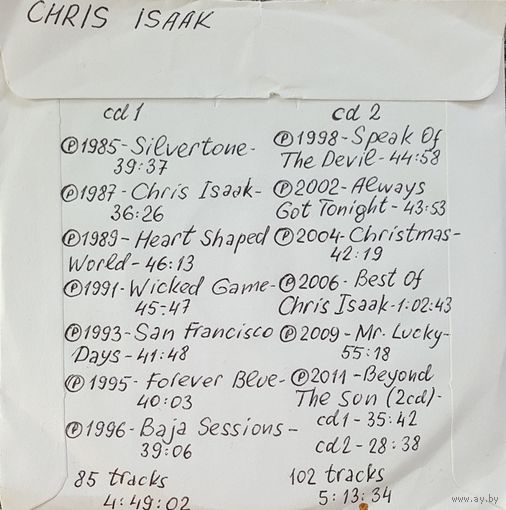 CD MP3 дискография Chris ISAAK - 2 CD