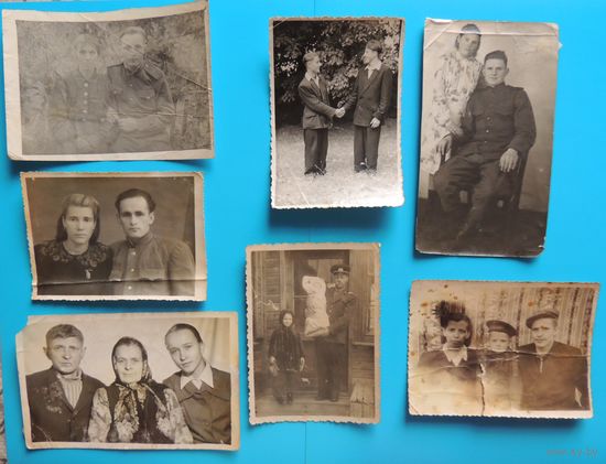 Фото бытовое Зап. Бел., 1930-1950-е гг., 7 шт.