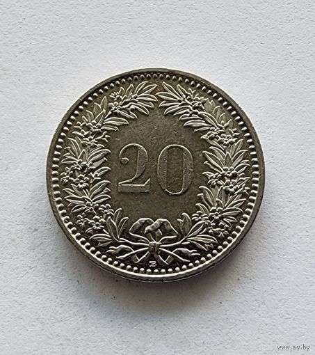 Швейцария 20 раппенов, 2008