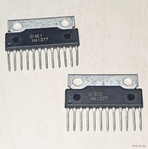 HA1377. УHЧ 2 x 5,8 Вт. 13,2 В. 4 Ом. Двухканальный усилитель низкой частоты
