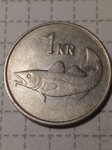 1 крона Исландия 1981 год